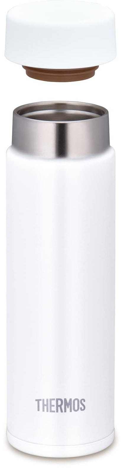 Thermos 150ml Vacuum Insulated Water Bottle Small Portable White Pocket Mug