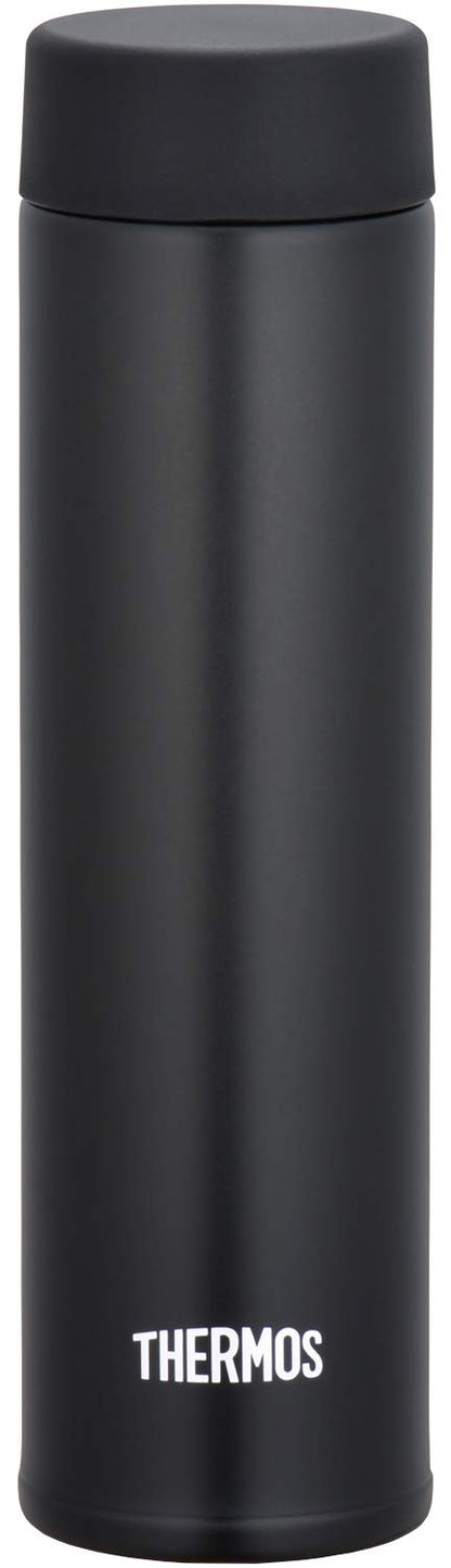 Thermos 180ml Black Vacuum Insulated Water Bottle - Small Capacity Model