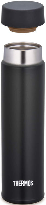 Thermos 180ml Black Vacuum Insulated Water Bottle - Small Capacity Model