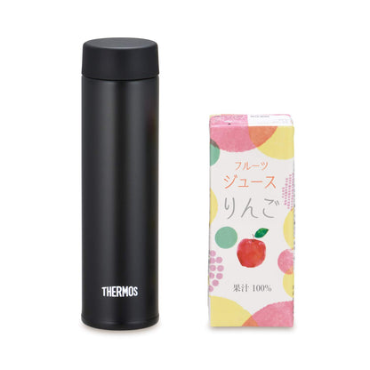 Thermos 180ml Black Vacuum Insulated Water Bottle - Small Capacity Model