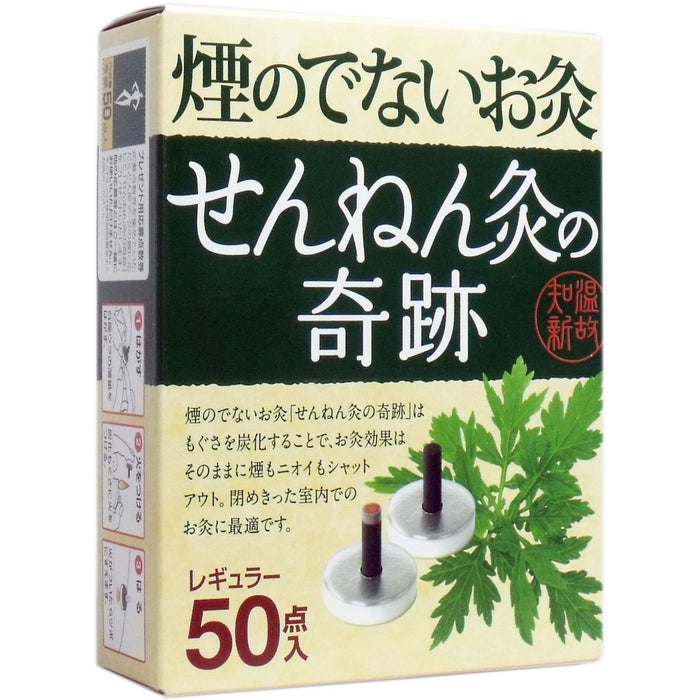 Senefa Co. Ltd Japan Smokeless Moxibustion Sennen Miracle Regular 50Pcs 5 Set