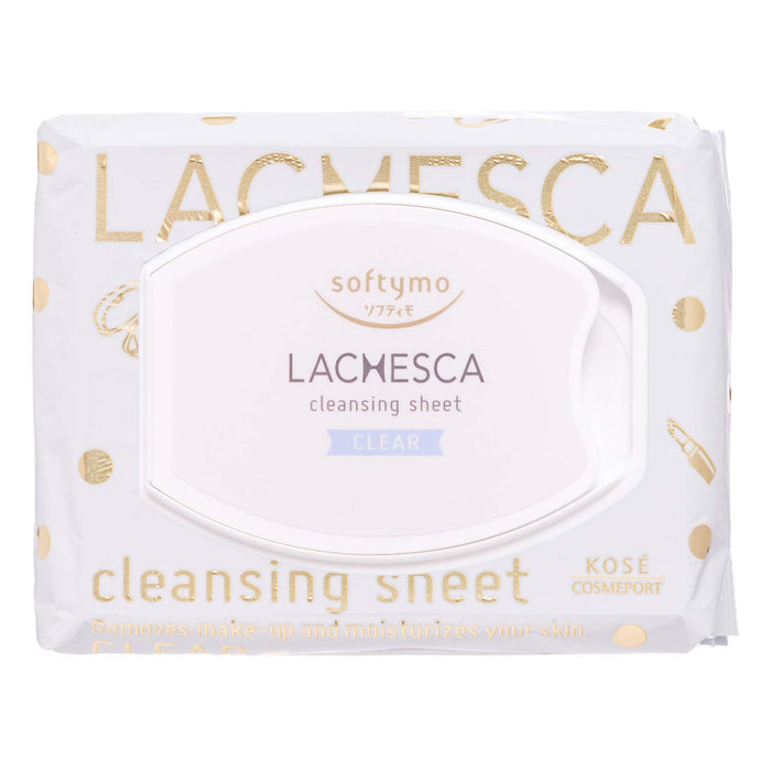 Kose Softimo Lachesca 透明清洁片 50 张 - 卸妆并滋润肌肤