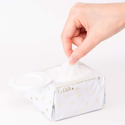 Kose Softimo Lachesca Clear Cleansing Sheet 50 Sheets - Removes Makeup And Moisturizes Your Skin