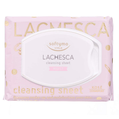 Kose Softimo Lachesca Moist Cleansing Sheet 50 Sheets - Removes Makeup And Moisturizes Your Skin