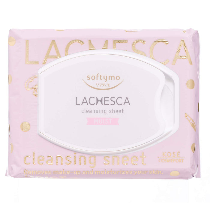 Kose Softimo Lachesca Moist Cleansing Sheet 50 Sheets - Removes Makeup And Moisturizes Your Skin