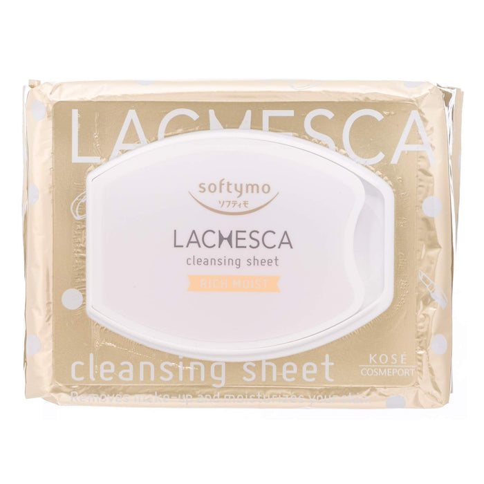 Kose Softimo Lachesca Rich Moist Cleansing Sheet 50 Sheets - Deep Hydrating Cleansing Sheet