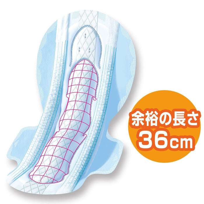 Sofy Super Sound Sleep Guard 360 Japan | 36Cm Wings | 12 Pieces | Unicharm Sofy