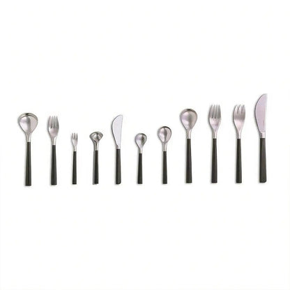 Nihon Yoshokki Japan Black Handle Sugar Ladle 12.7Cm