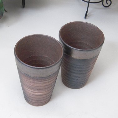 Father'S Day Gift Set Ceramic Cups By Japanese Artist Yoshinori Ando Banko Ware Made In Japan (Card Included) - Gift Honpo Jizakeya