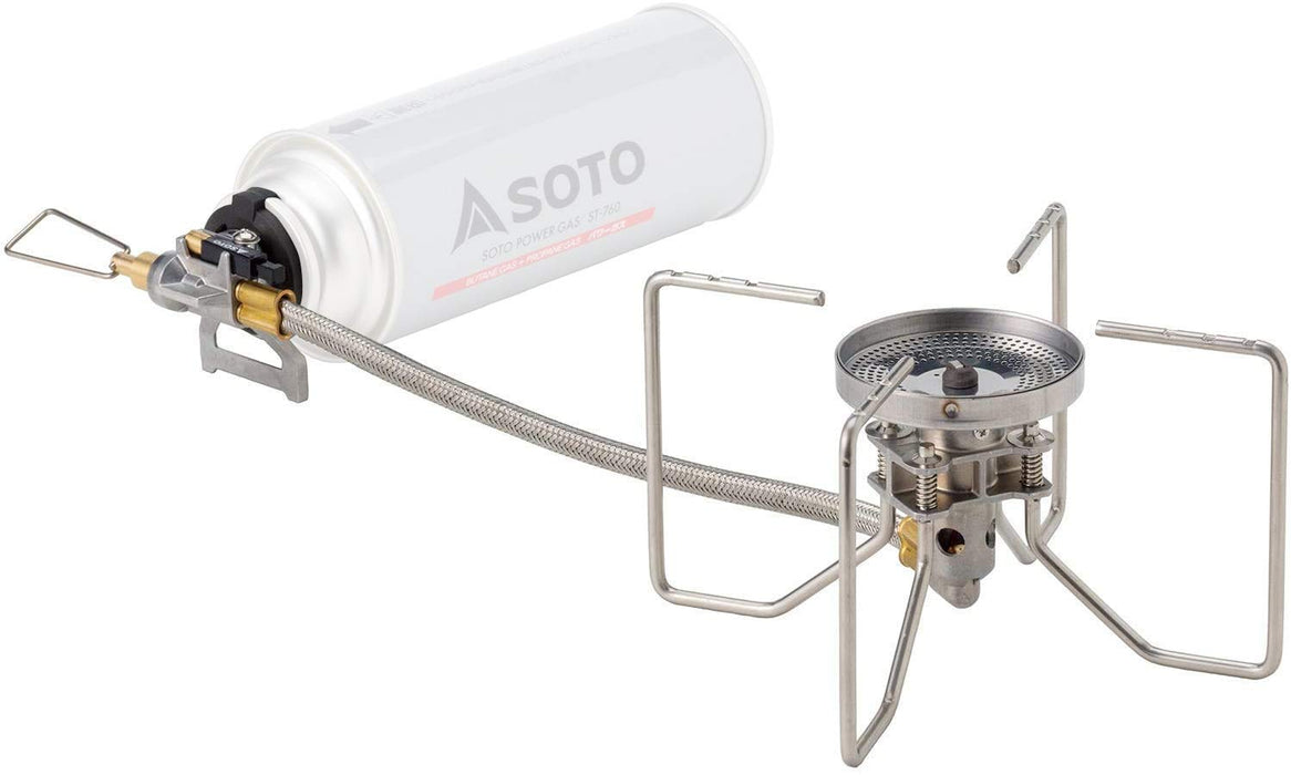 Soto Made In Japan Single Burner Fusion St-330 Camping Stove With Regulator - High Fire Power & Wind Resistant