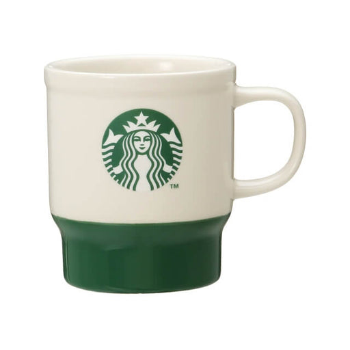 Stacking Mug Green 355ml - Japanese Starbucks