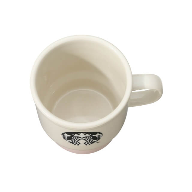 Starbucks Stacking Mug Pale Pink 355ml - Recycled Ceramics Starbucks Mugs In Japan