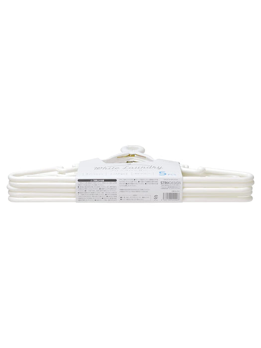 Strix Design Japan Laundry Hanger 5Pcs White Drying Indoor 38X0.8X22Cm Sb-090