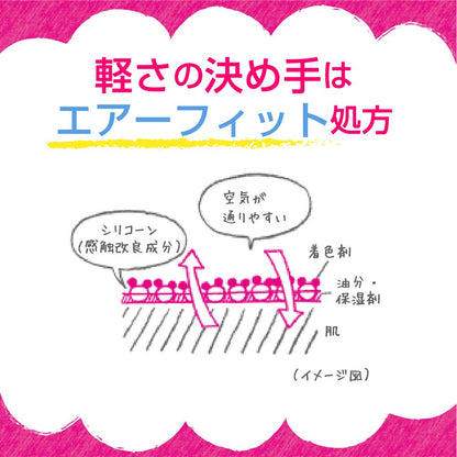 Sugao Japan Air Fit Cc Cream Moisture Natural Spf23 Pa+++ 25G