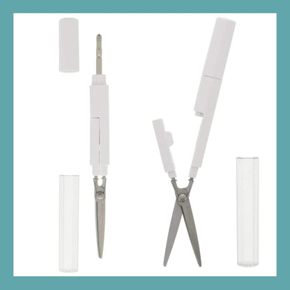 Sun-Star Stationery White Stickyle Tasno Scissors Japan S3720063