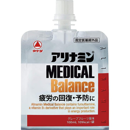 Takeda Alinamin Grapefruit Jelly Drink for Medical Balance 100ml 8 Packs