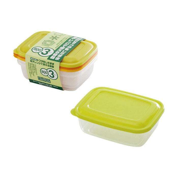 Takeya Colorful Light Pack Container 1100Ml (2 Packs) - Japan