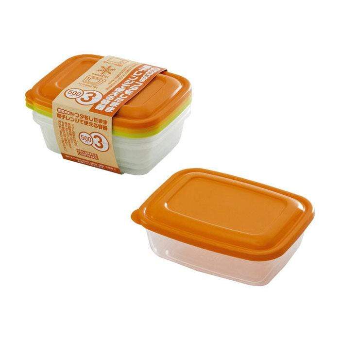 Takeya 800Ml Colorful Light Pack Containers (3-Pack) - Made In Japan