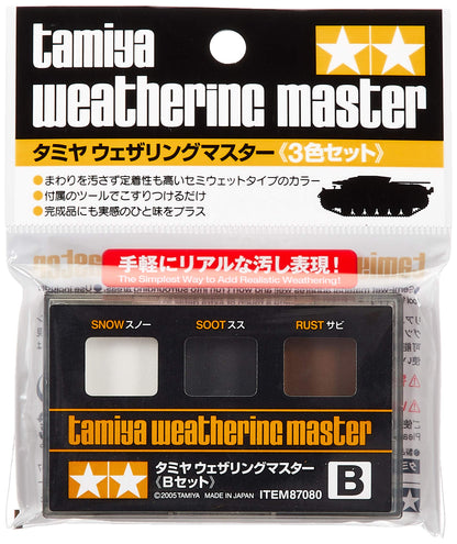 Tamiya Japan 87080 Makeup Material Series No.80 Weathering Master B (Snow)