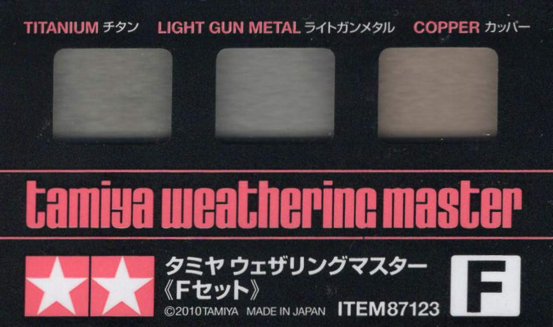 Tamiya Japan Weathering Master F Set No.123 Metal Color - Mekup Material Series