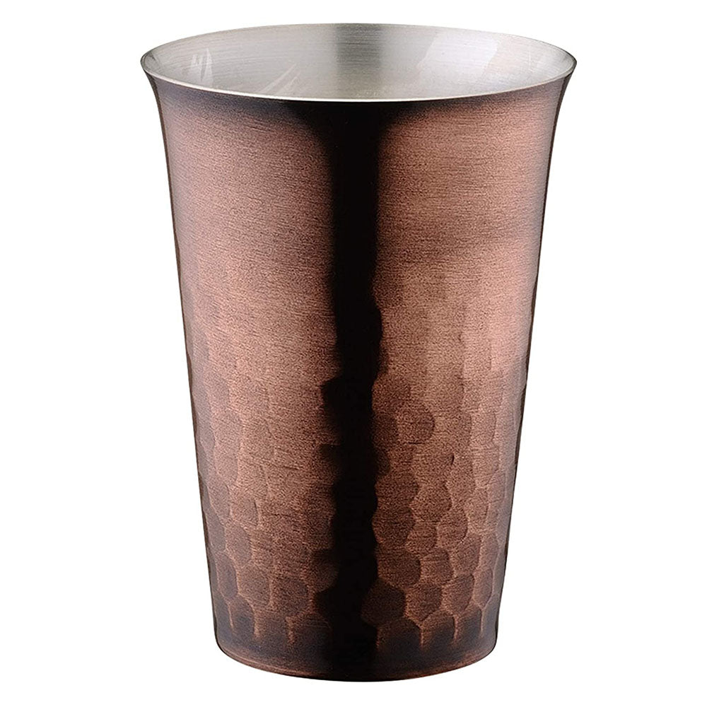 Tanabe Copper Guinomi Sake Cup Hammer Finish Bronze Finish