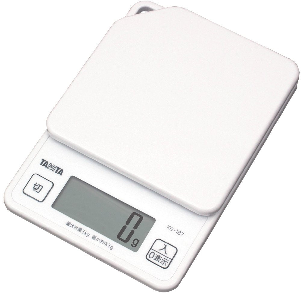 Tanita Kd-187 Wh Digital Kitchen Scale 1Kg 1G White Japan