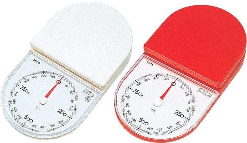 Tanita 1Kg Mechanical Slim Kitchen Scale Red From Japan