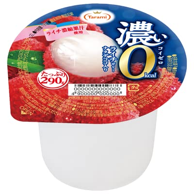 Tarami Rich 0Kcal Lychee Jelly 290G 6Pcs Japan