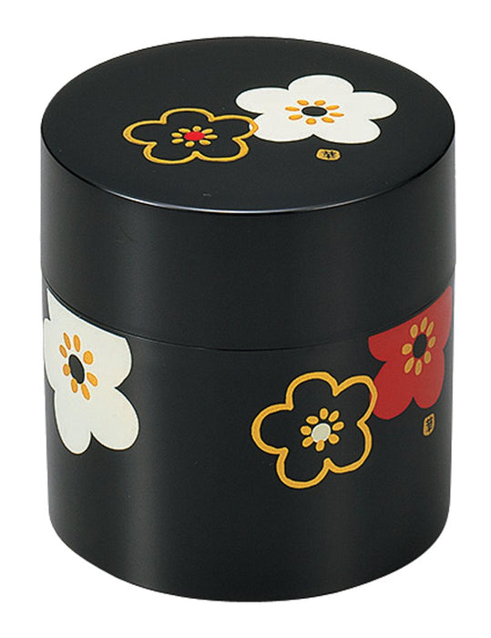 Tatsumiya 56490 Tea Canister Japan Small Plum Flower Pattern