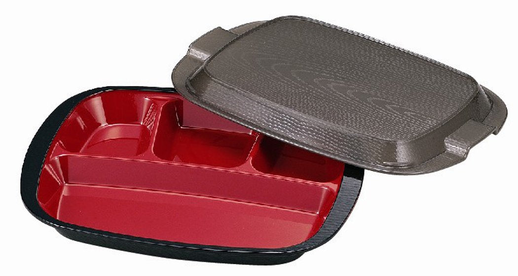 Tatsumiya Kaben Wood Grain Black (Inside Vermillion) Japan W26 D20 H5 52744