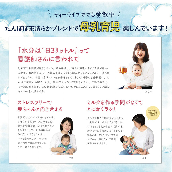 Tea Life 母乳哺育支持茶蒲公英純混合 30 袋日本不含咖啡因適合媽媽母乳餵養