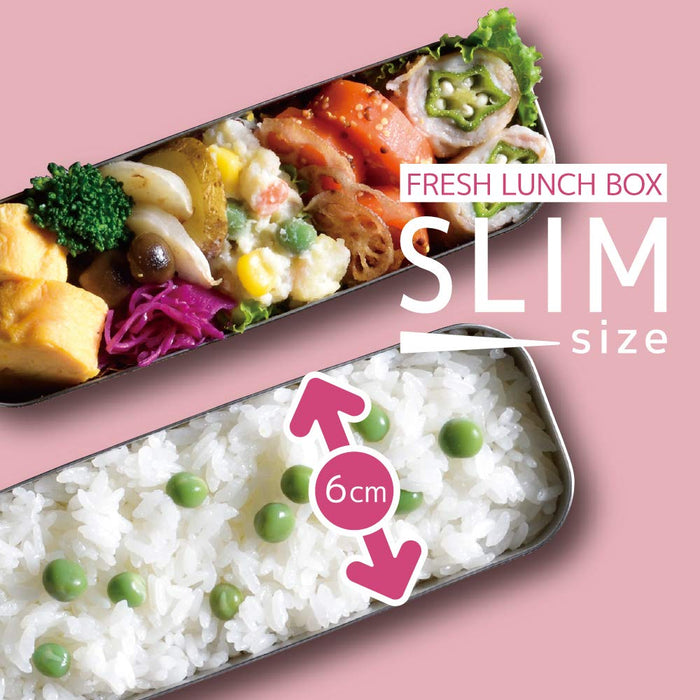 Thermos Japan Bento Box 2 Tier Slim Lunch Box 635Ml Dusty Pink Dsa-604W Dtp