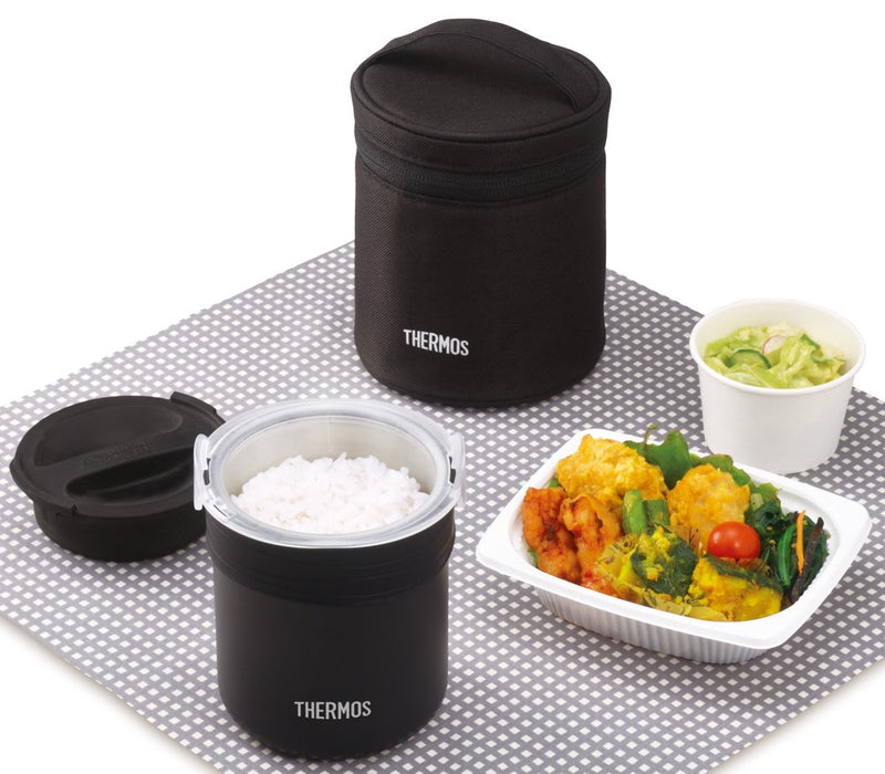 Thermos Bento Box 0.7L Black Jbs-360 Bk For Cooking Rice From Japan