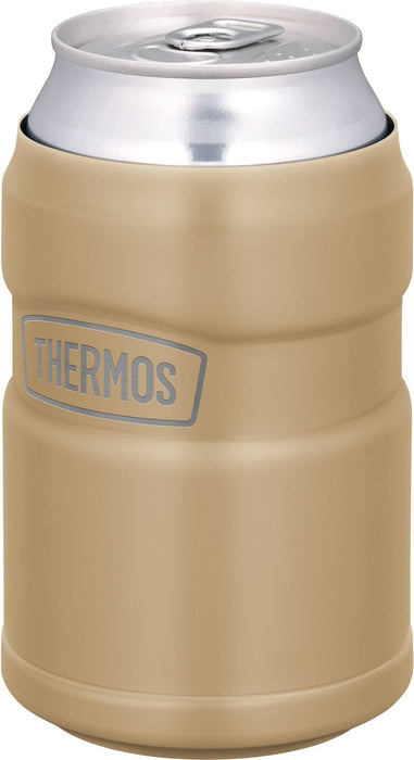 Thermos 2Way Cold Can Holder 350ml Capacity Outdoor Series Sand Beige Rod-0021