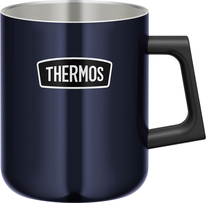 Thermos 450ml 真空隔熱戶外系列午夜藍馬克杯