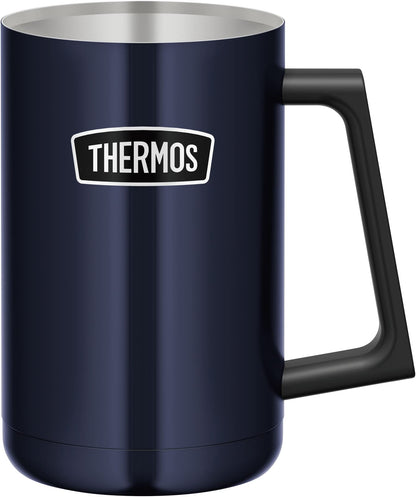 Thermos 600ml Vacuum Insulated Outdoor Series Mug in Midnight Blue