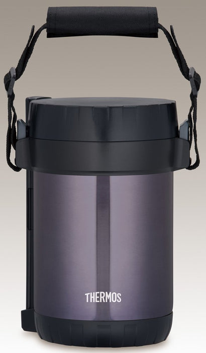 Thermos Japan 1.3L Stainless Lunch Jar Midnight Blue Jbg-1801