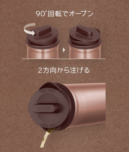 Thermos 1L Stainless Steel Tea Pot with Holder Bronze - Ttd-1000 Bz