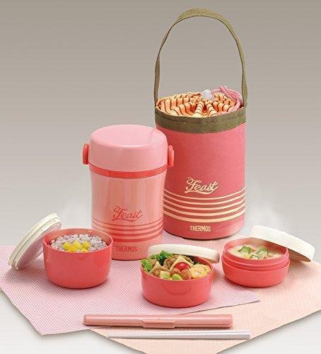 Thermos Thermos Stainless Lunch Jar Approximately 0.6 Go Coral Pink Jbc-801 Cp