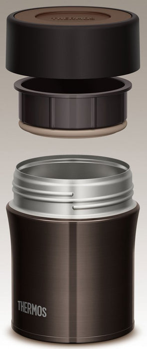 Thermos 0.5L Vacuum Insulated Food Container Black Jbm-500 Bk Japan