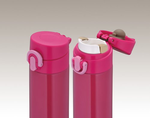 Thermos Vacuum Insulated 0.3L Mobile Mug Japan - One Touch Open Pink Jni-300