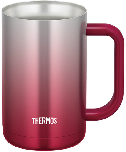 Thermos Sparkling Red Vacuum Insulated Mug 600ml - Model JDK-600C