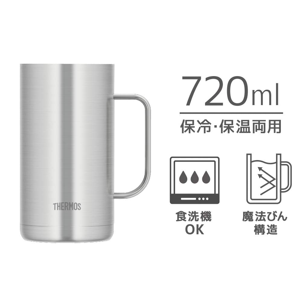 Thermos Brand Stainless Steel Vacuum Insulated Mug 720Ml Model 1 Jdk-720 S1