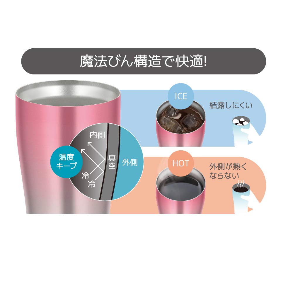 Thermos 340ml Pink Fade Vacuum Insulated Tumbler JDE-341C P-FD