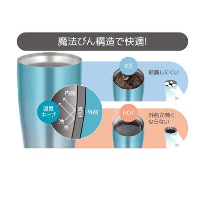 Thermos 420ml Blue Fade Vacuum Insulated Tumbler Jde-421C