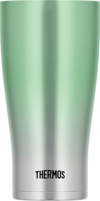 Thermos 600ml 真空隔热玻璃杯（绿色渐变色）型号 JDE-601C G-FD