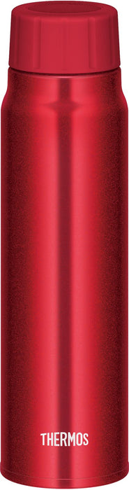 Thermos 500Ml Red Water Bottle for Cold Beverages - Carbonated Drink Fjk-500 R