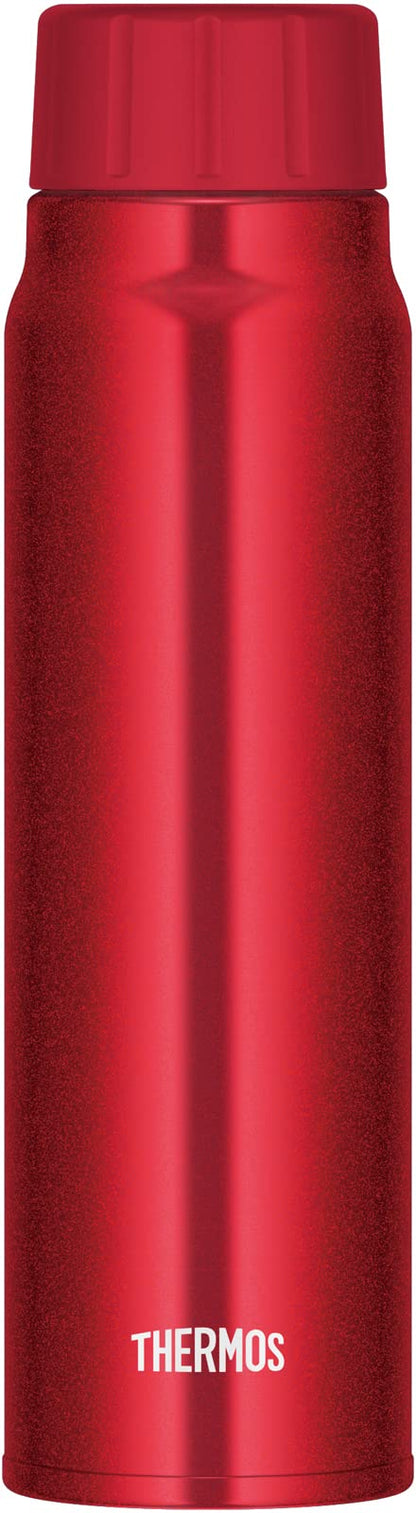 Thermos 500Ml Red Water Bottle for Cold Beverages - Carbonated Drink Fjk-500 R