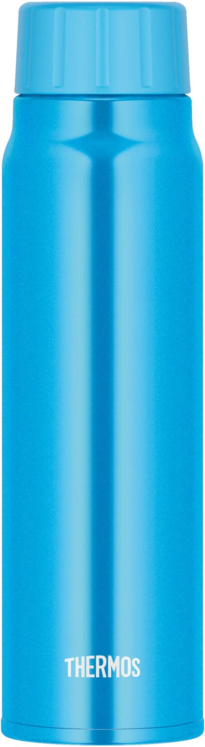 Thermos 500Ml Light Blue Water Bottle for Cold Storage Carbonated Drink Compatible