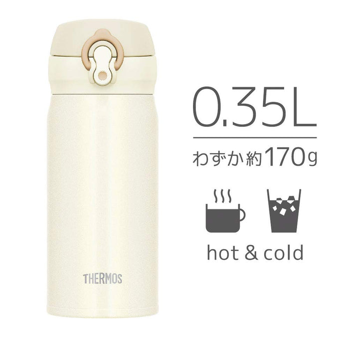 Thermos Jnl-354 Crw 350Ml Vacuum Insulated Water Bottle Mug Cream White Japan